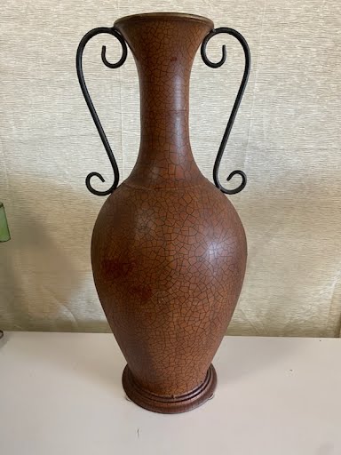 24" Brown Decorative Vase