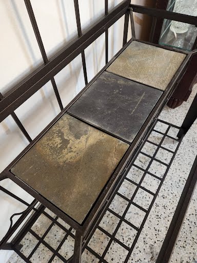 AMERICAN SIGNATURE Black Tile-Accent Baker's Rack