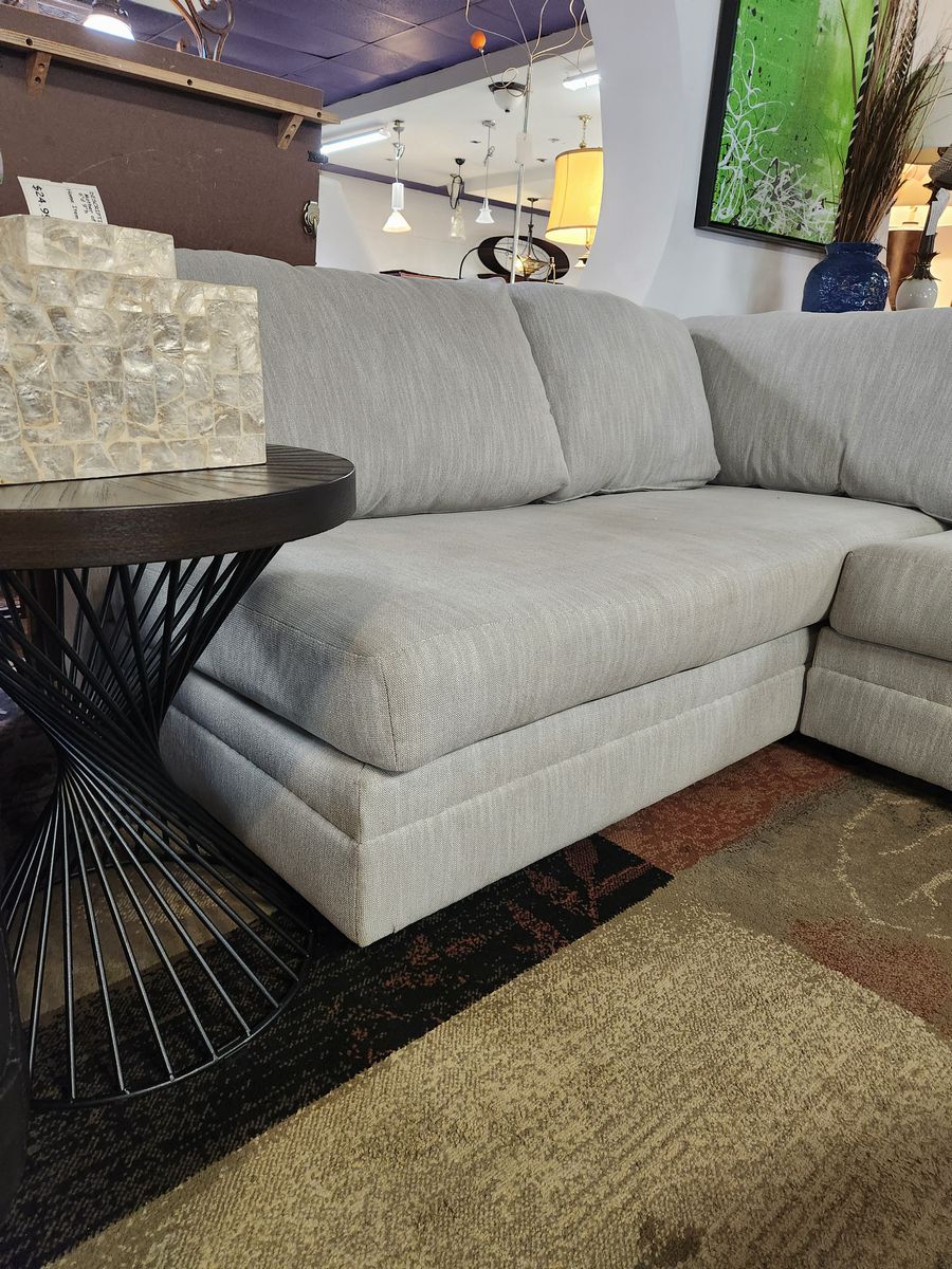 2-Piece Dove Grey Sectional