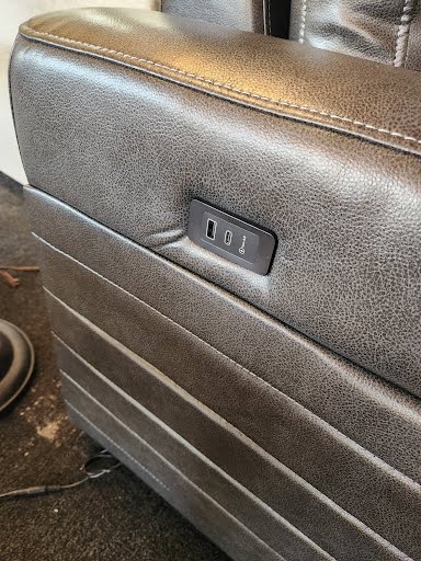 Sleeper Sofa - Charcoal w. Storage Chaise
