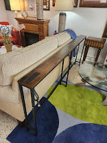 Wood Sofa Table With Power Outlets