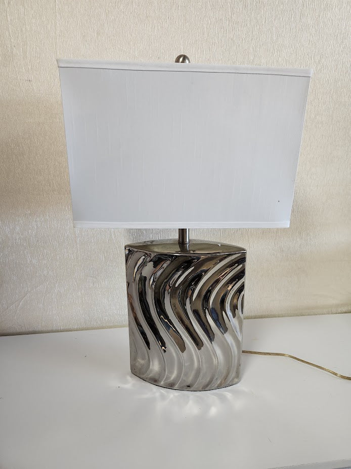 28"H Chrome Table Lamp