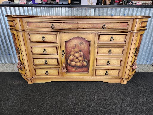 Half Moon Hand Painted Credenza