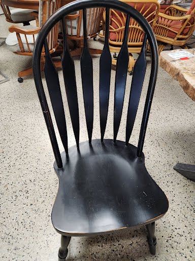 SET OF 4 - Black Windsor Dining Chairs