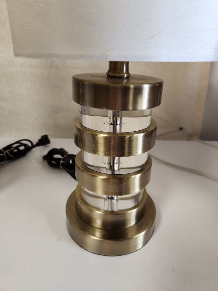 Set of 2 stacked ring design Table Lamps