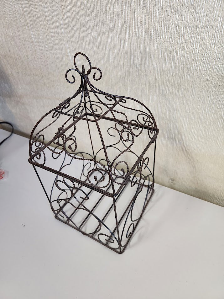 Scrolled Metal Bird Cage Home Item