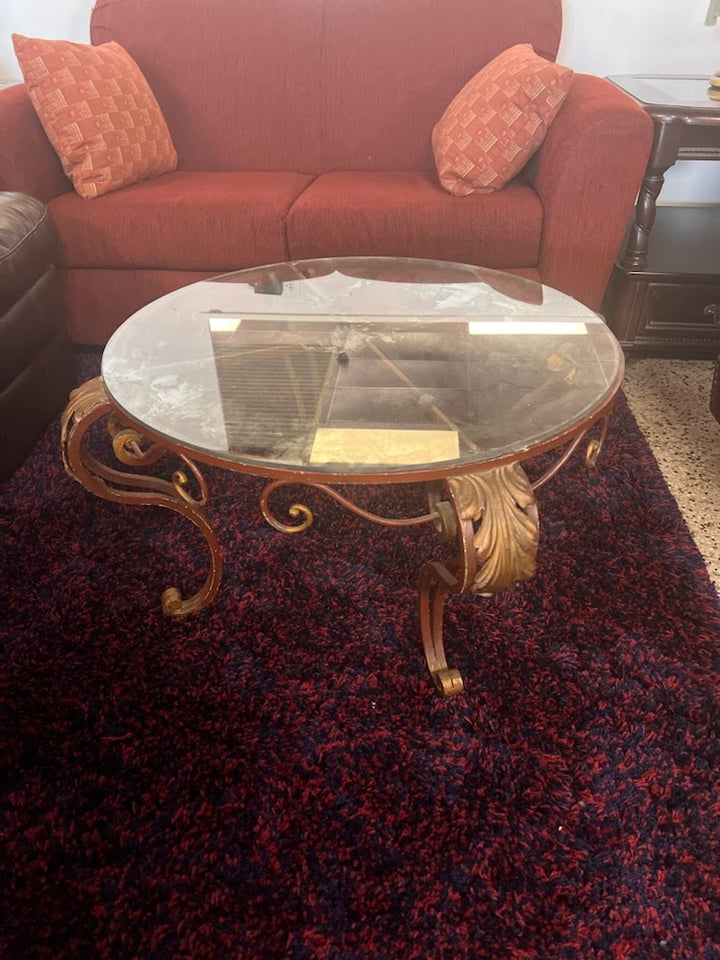 Iron Base Coffee Table