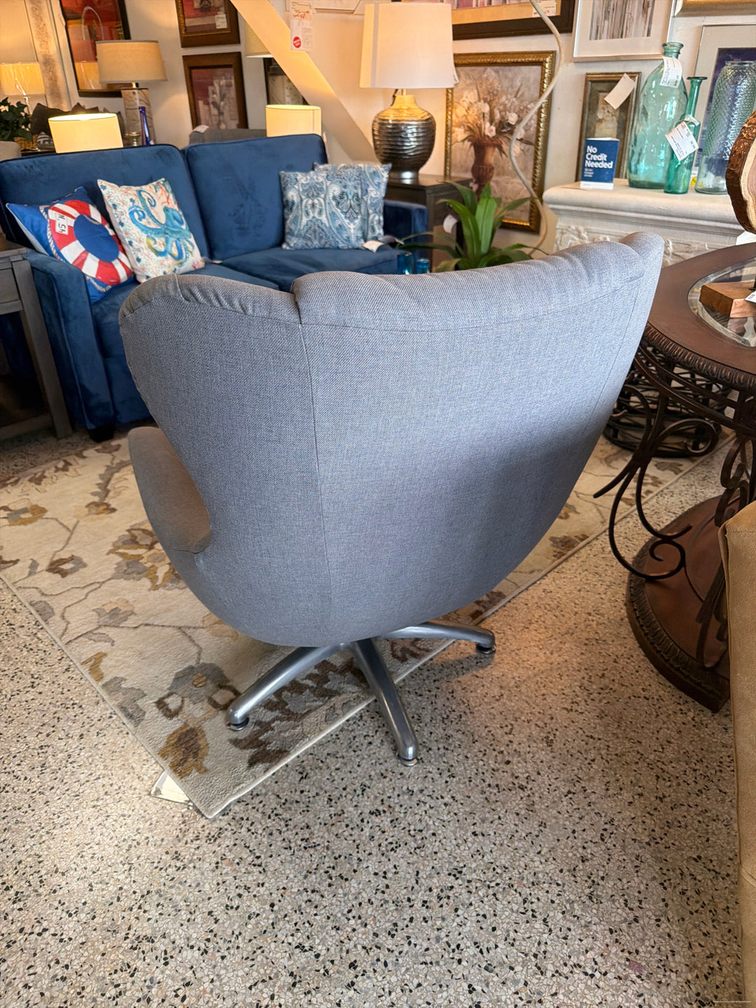 Fabric Swivel Chair