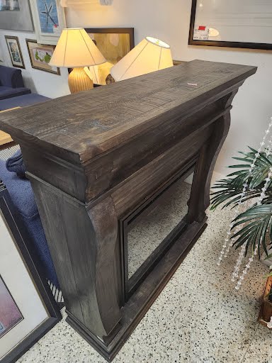 Fireplace Charcoal Weathered Electric