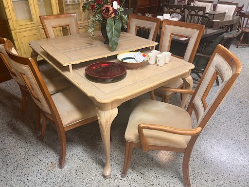 SET OF 6 Wood Dining Chairs
