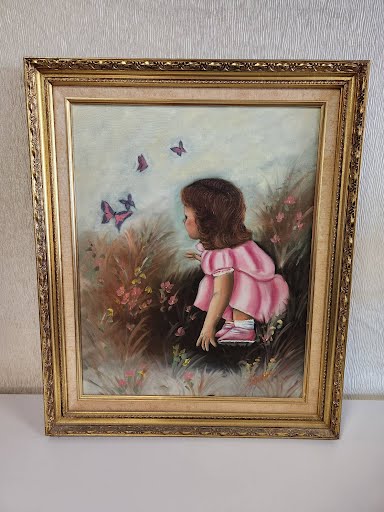 20x24 Gold Toned Wooden Frame Wall Art