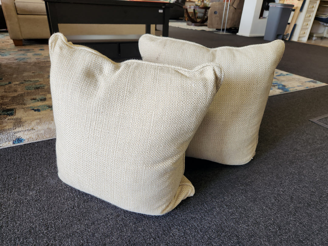 Beige Throw Pillow