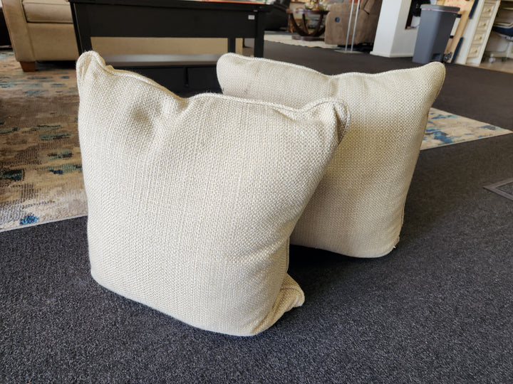 Beige Throw Pillow