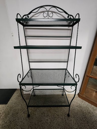 Baker's Rack Metal/Wire Dark Green
