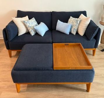 MCM Navy Love Seat