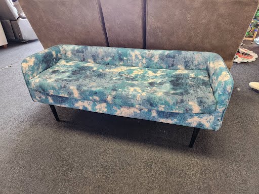 52W" Bench - Blue/White