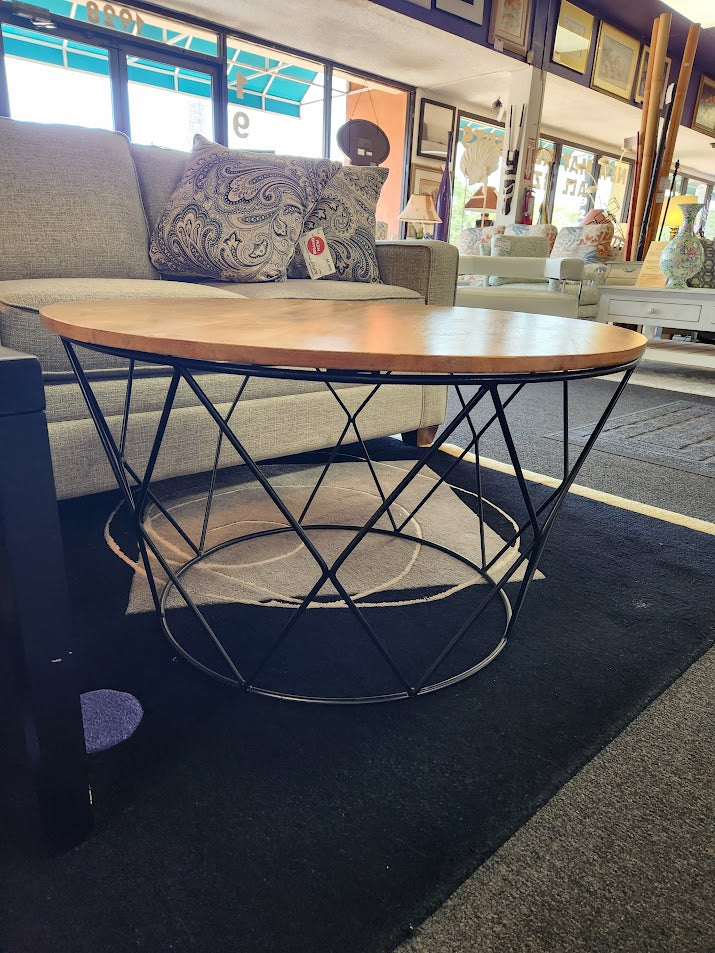 Round Wood Coffee Table
