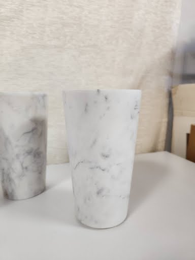 White marble 6.5" height Vase