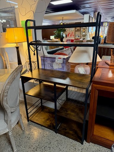 Microwave Stand With Baker's Rack