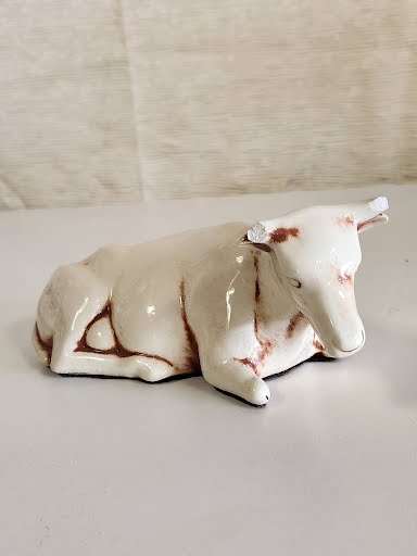 14 Piece "White Duncan Mold Ceramic 1982 Nativity"