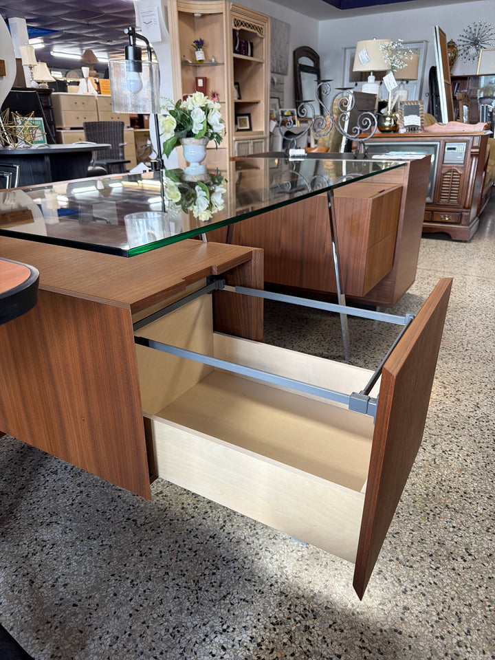 Design Within Reach Glass Top Desk