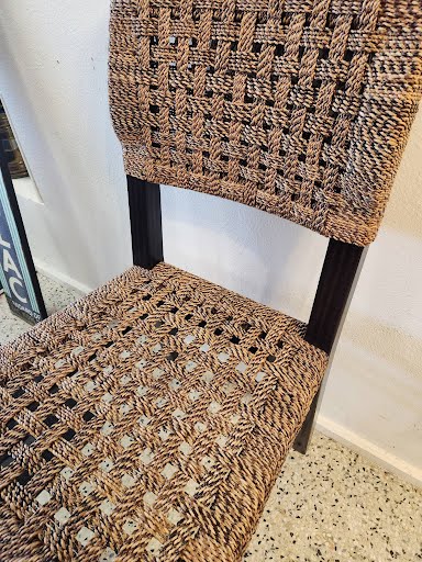 SET OF 2-Palecek Panama Wood Side Chairs