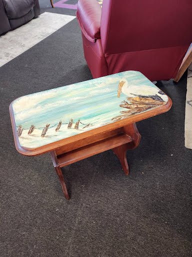 Beach Painted End Table