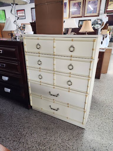 Faux Bamboo High Chest
