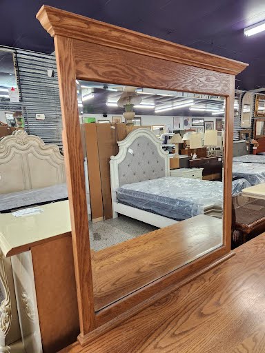 7-Drawer Mission Style Dresser with Mirror