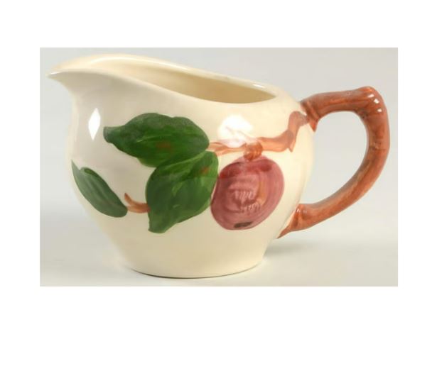 2 piece sugar bowl with lid and creamer
