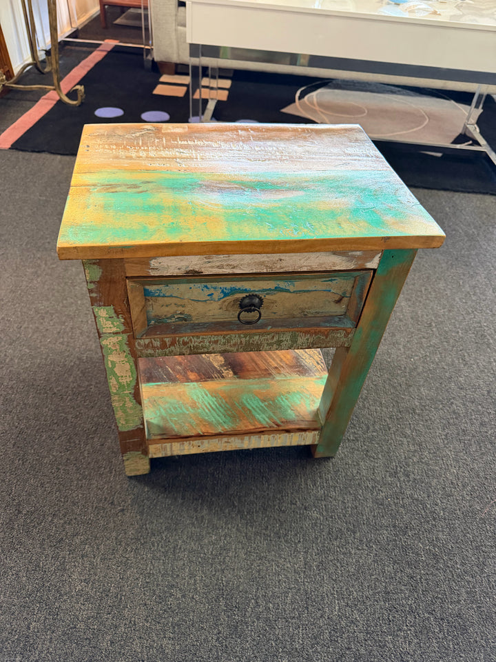 Vidaxl Reclaimed Wood Nightstand