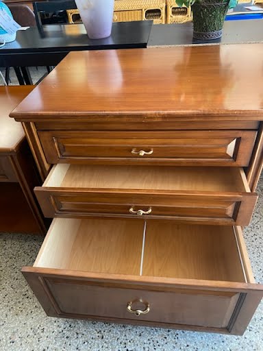 Solid Wood 3-Drawer Desk