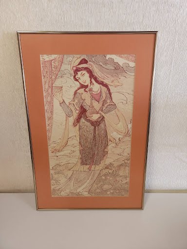 Matted Print Female Wall Art