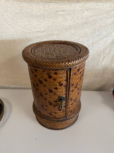 Weaved Rattan Plant Stand