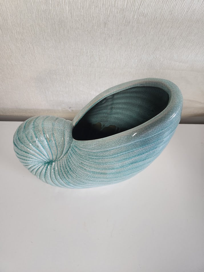 Blue Shell Vase