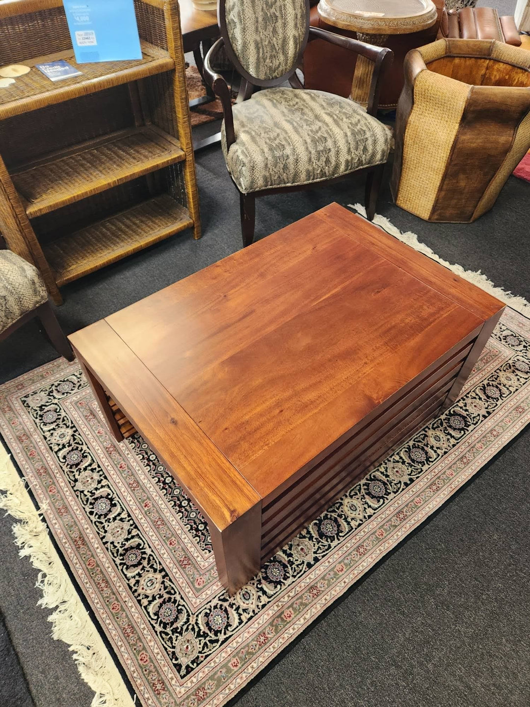 Wood Slat Coffee Table