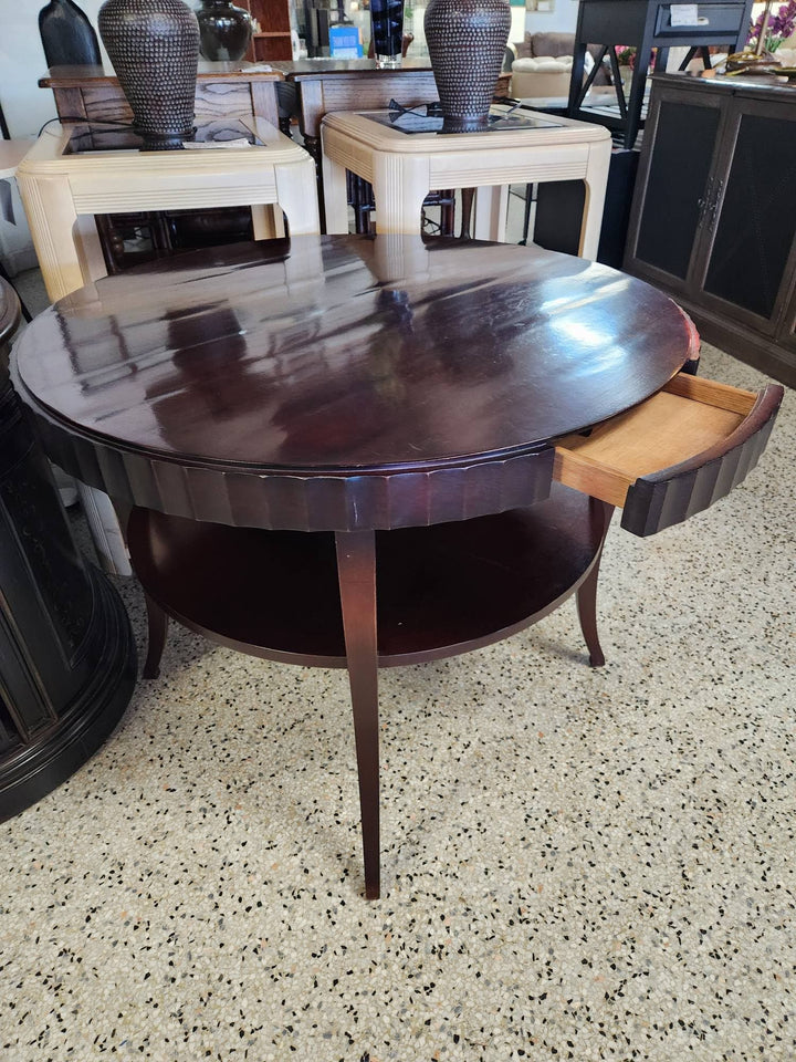 30" H Round Entry Sofa Table