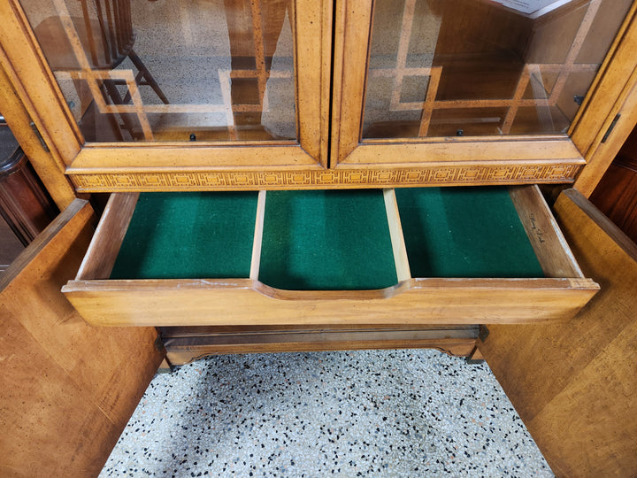 China Cabinet With Brass Accents