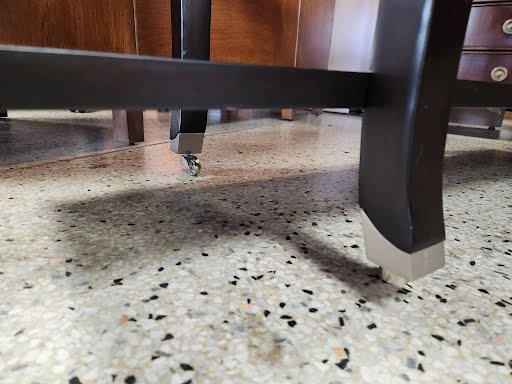 Sofa Table on Casters