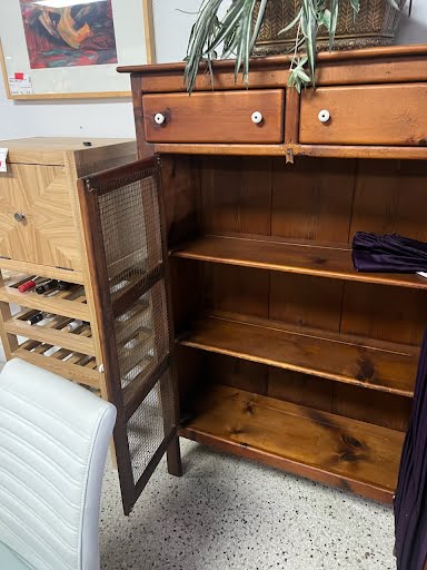 Pine Wood "Pie Safe" Cabinet