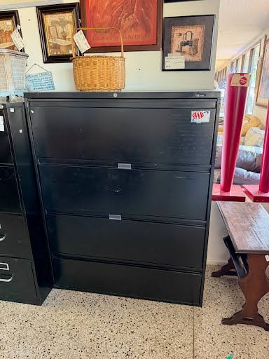 Black Metal File Cabinet