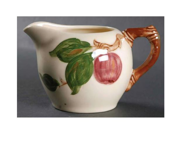 2 Piece sugar bowl no lid with creamer