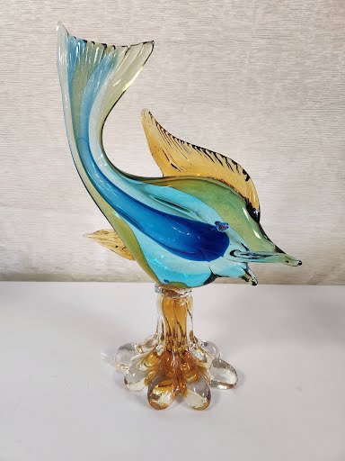 15" Murano Glass Fish
