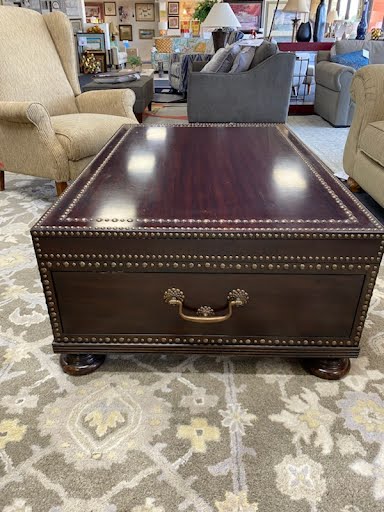 Tommy Bahama, 2 drawer brown coffee table