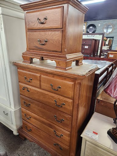 Oak Sauder High Chest