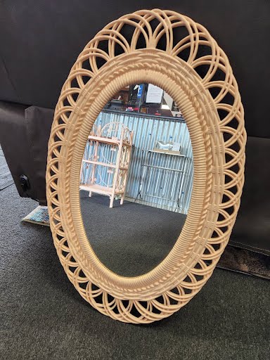 19x30" Wicker Mirror
