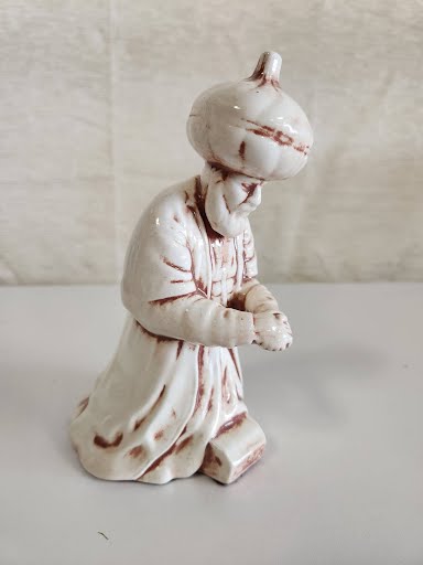 14 Piece "White Duncan Mold Ceramic 1982 Nativity"