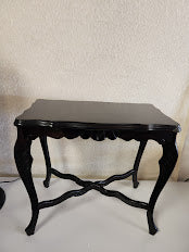 Slim Black End Table