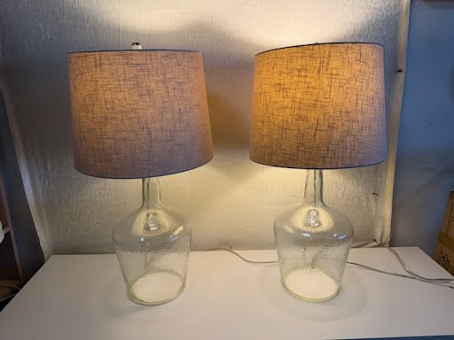 Clear Glass Table Lamps