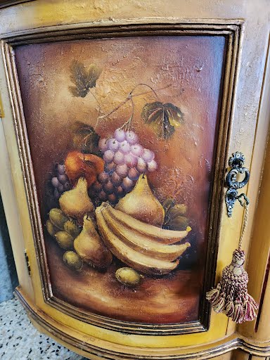 Half Moon Hand Painted Credenza